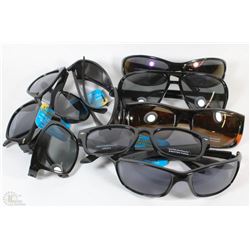 BAG OF 8 PAIRS OF ASSORTED STYLE SUNGLASSES
