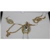 Image 1 : GOLD PLATED FASHION JEWELLERY SET WITH NECKLACE