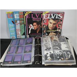 FIVE STAR BINDER OF ELVIS TRADING CARDS & EXTRAS