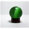 Image 1 : GREEN 40MM CATS EYE SPHERE