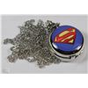 Image 1 : 15) NEW SUPERMAN POCKET WATCH - VINTAGE STYLE