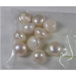 128) FRESH WATER PEARLS 10PCS 76.5CT