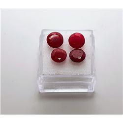 LOT OF 4 NATURAL RUBY GEMSTONES