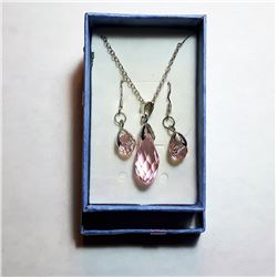 PINK SWAROVSKI CRYSTAL SET