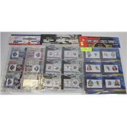 169) NHL STAMP CARDS SERIES 1, 2, AND 3