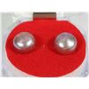 Image 1 : #21- FRESH WATER PEARL EARRINGS.925 STERLING