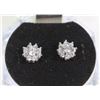 Image 1 : #30-CUBIC ZIRCONIA .925 STERLING SILVER EARRINGS