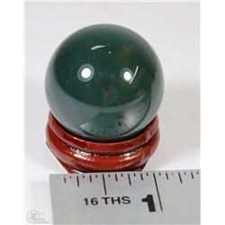 #10-NATURAL BLOOD STONE SPHERE CRYSTAL QUARTZ