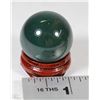 Image 1 : #10-NATURAL BLOOD STONE SPHERE CRYSTAL QUARTZ