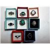 Image 1 : LOT OF 8 LADIES FASHION RINGS