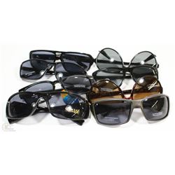 BAG OF 8 PAIRS OF ASSORTED STYLE SUNGLASSES
