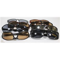 BAG OF 8 PAIRS OF ASSORTED STYLE SUNGLASSES