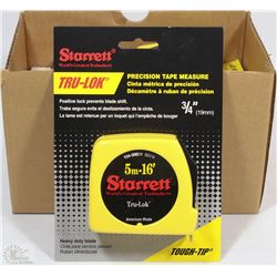 CASE OF 6 NEW STARRETT 5M (16') TAPE MEASURE
