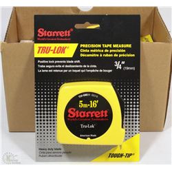 CASE OF 6 NEW STARRETT 5M (16') TAPE MEASURE