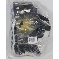 6 PAIRS OF HORIZON SIZE XL FINGERLESS WORK GLOVES