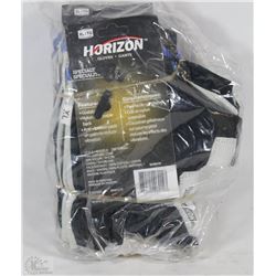 6 PAIRS OF HORIZON SIZE XL FINGERLESS WORK GLOVES