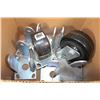Image 1 : BOX OF HEAVY DUTY CASTORS WITH ATTACHMENTS