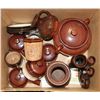 Image 1 : BOX WITH ASSORTED STONEWARE
