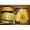 Image 1 : BOX WITH 2"X30' LONG 3300LB HEAVY DUTY STRAP,