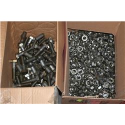 BOX OF BOLTS AND BOX OF MATCHING NUTS