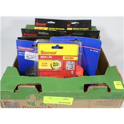 FLAT OF 9 TAPE MEASURES