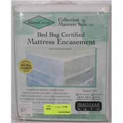 BED BUG CERTIFIED TWIN SIZE MATTRESS ENCASEMENT