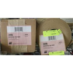 LOT OF 2 KARROPAK TAN FIBER ROLLS