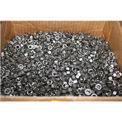 BOX OF 1/4 HEX NUTS
