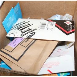 BOX OF DIE HEADS, CHASERS, DRILL BITS, AND MORE!