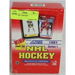 SCORE NHL CARD BOX