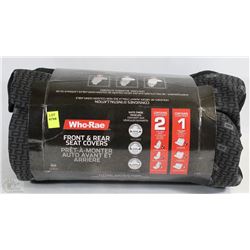 WHO-RAE FRONT &BACK SEAT COVERS, FRONT SIZE 60,