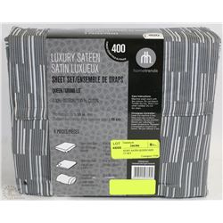 NEW LUXURY SATIN QUEEN SIZE 4PC SHEET SET