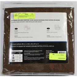 MAINSTAYS REVERSIBLE RECLINER FURNITURE COVER