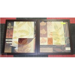LOT OF 2 FRAMED ABSTRACT ART PICTURES