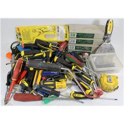 BOX OF ASSORTED HAND TOOLS