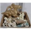 Image 1 : BOX OF ASSORTED CERAMIC ORNAMENTS