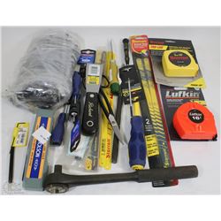 FLAT OF NEW ASSORTED TOOLS