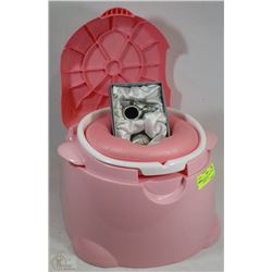 NEW PEWTER TOOTH FAIRY CASE W/ PINK PORTER POTTY