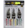 Image 1 : 3 PIECE AVIATION TIN SNIPS SET