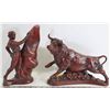 Image 1 : CERAMIC MATADOR & BULL STATUE