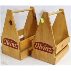 HANDMADE BRITTANY WOODEN 2 BOXES  CONDIMENT