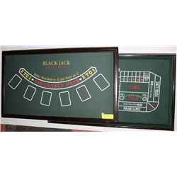 BLACK JACK LAS VEGAS CASINO DICE BOARD
