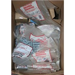 BOX OF ASSORTED BOLTS