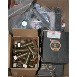 BOX OF ASSORTED NUTS AND BOLTS