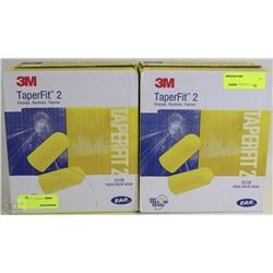 TWO CASES OF 3M TAPERFIT 2 EARPLUGS