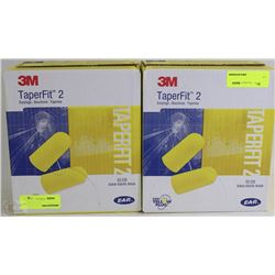 TWO CASES OF 3M TAPERFIT 2 EARPLUGS