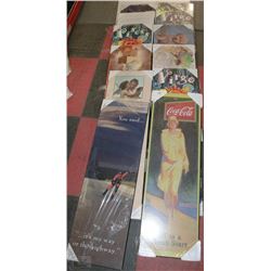LOT OF 12 NEW PLAQUERED WALL PICTURES
