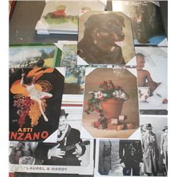 LOT OF 14 NEW PLAQUERED WALL HANGING PICTURES