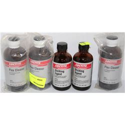 TWO JARS OF LOCTITE ETCHING AGENT SOLD WITH 3