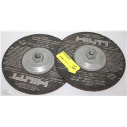 LOT OF TWO HILTI 7" X  ¼" X 5/8" - 11 CONCRETE